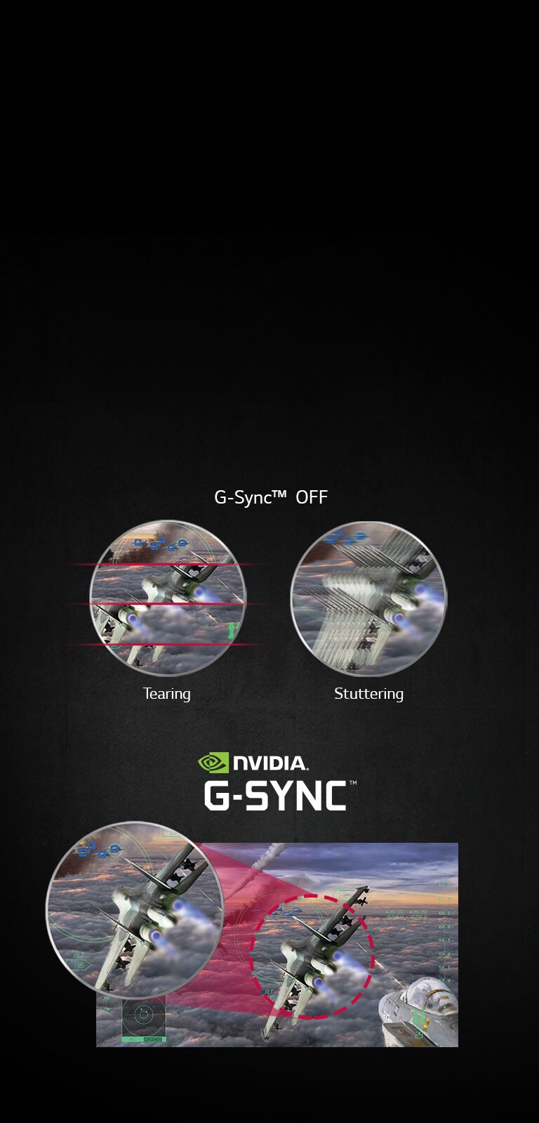 حركة ألعاب السوائل باستخدام تقنية <BR/>™G-Sync2