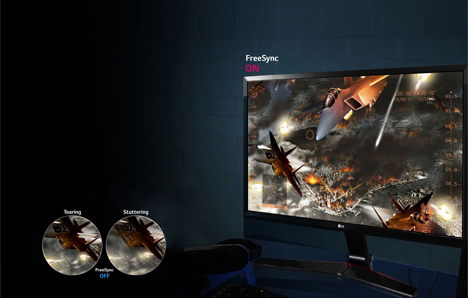 Fluid Gaming Motion : AMD FreeSync™ Technology<br>1