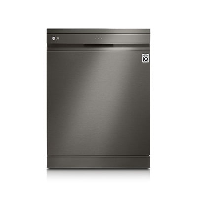 14 Place Setting Dishwasher, Platinum Silver Color, Smart Rack, Inverter Direct Drive Motor, Quad Wash