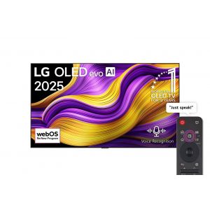 تلفزيون LG OLED evo AI G5 مقاس 83 بوصة بدقة 4K 165Hz ومدعوم بجهاز التحكم AI Magic remote وواجهة webOS25 طراز عام 2025