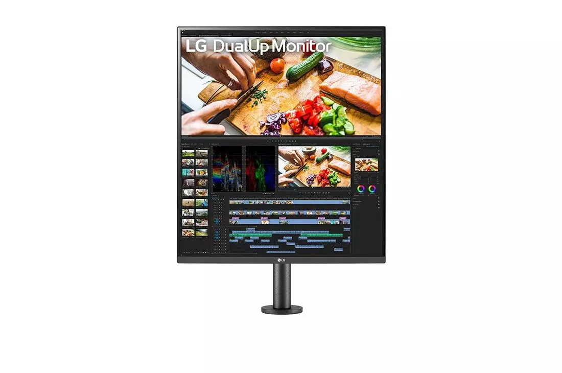 LG DualUp Monitor Ergo 付属アーム付き LG 28MQ780: 27.6-inch 16:18 DualUp Monitor with Ergo Stand and USB