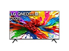 تلفزيون LG OLED B3 يعرض صورة تجريدية ملونة.
